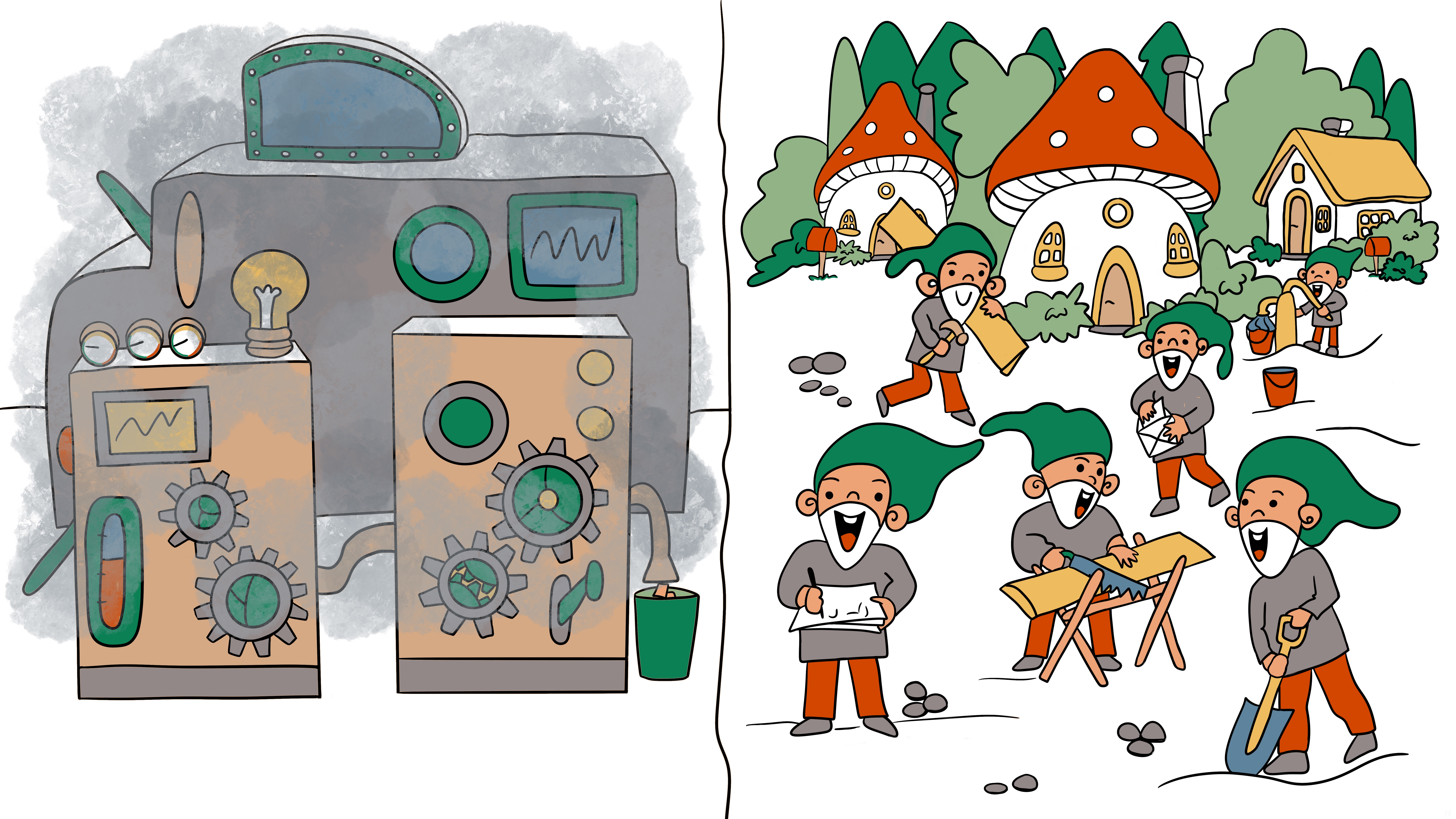 Gnomes vs Machines